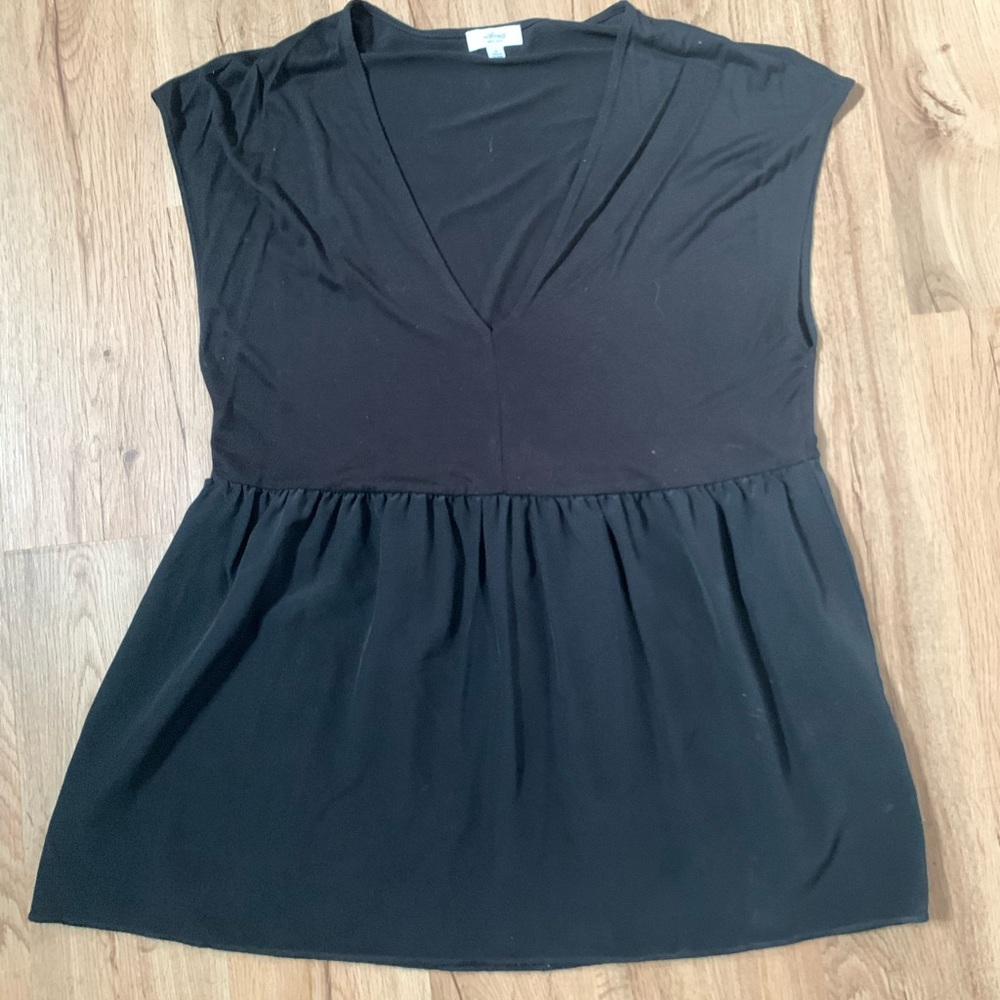 ARITZIA WILFRED  - SILK - deep V Blouse Tunic